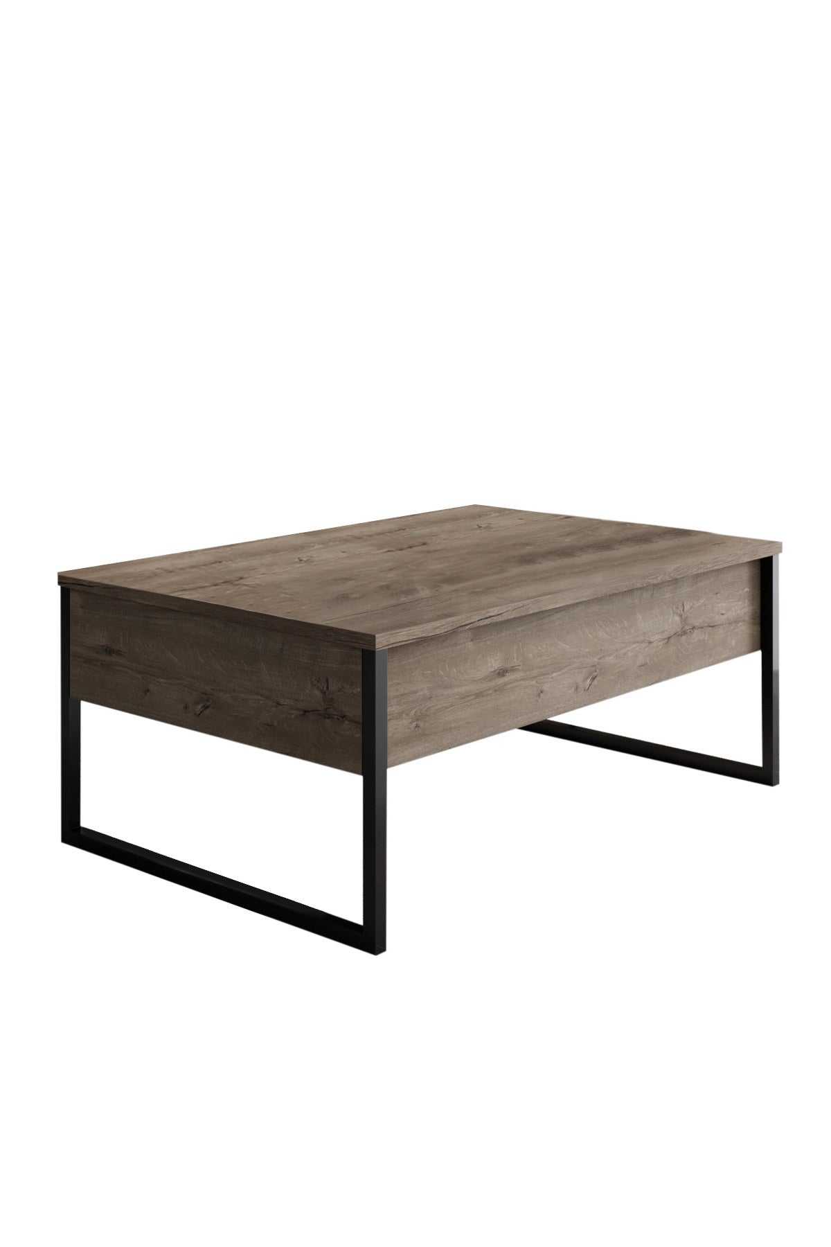 Ensemble de meubles de luxe en noyer - Table basse, meuble TV et buffet - Cadre noir