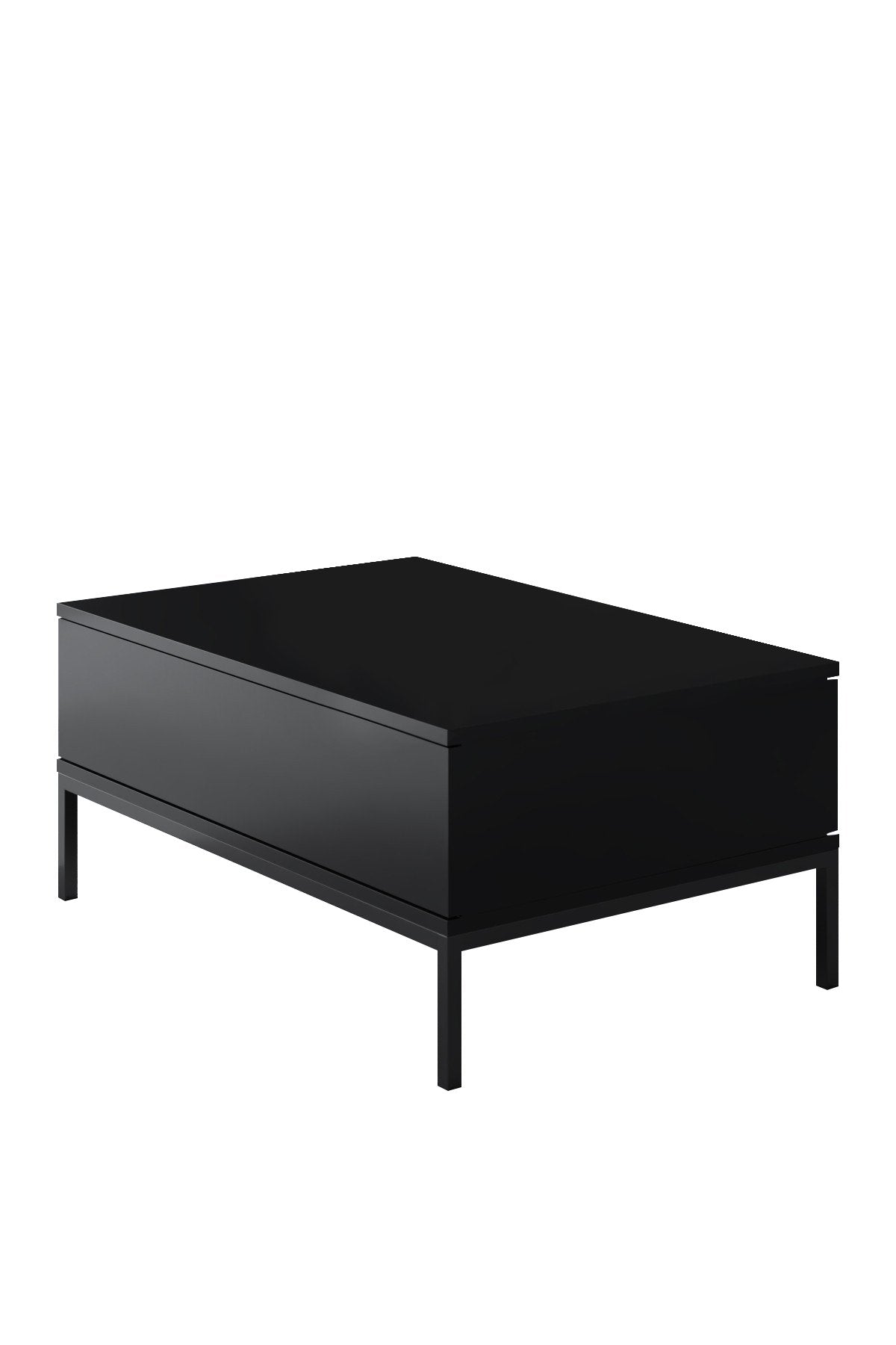 Table basse rectangulaire Black Lord 90x60 - Cadre noir