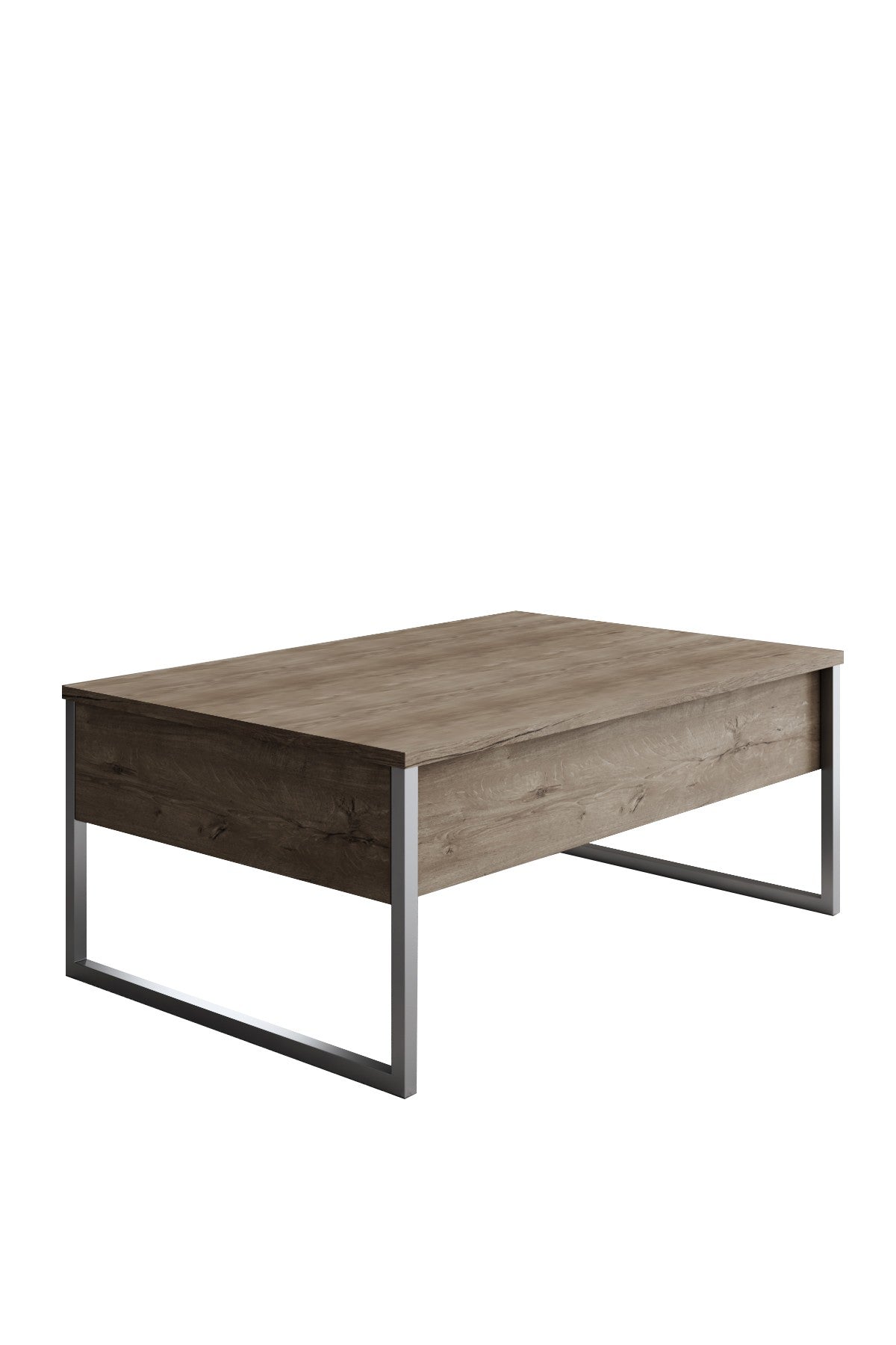 Ensemble de meubles de luxe en noyer - Table basse, meuble TV et buffet - Cadre argenté