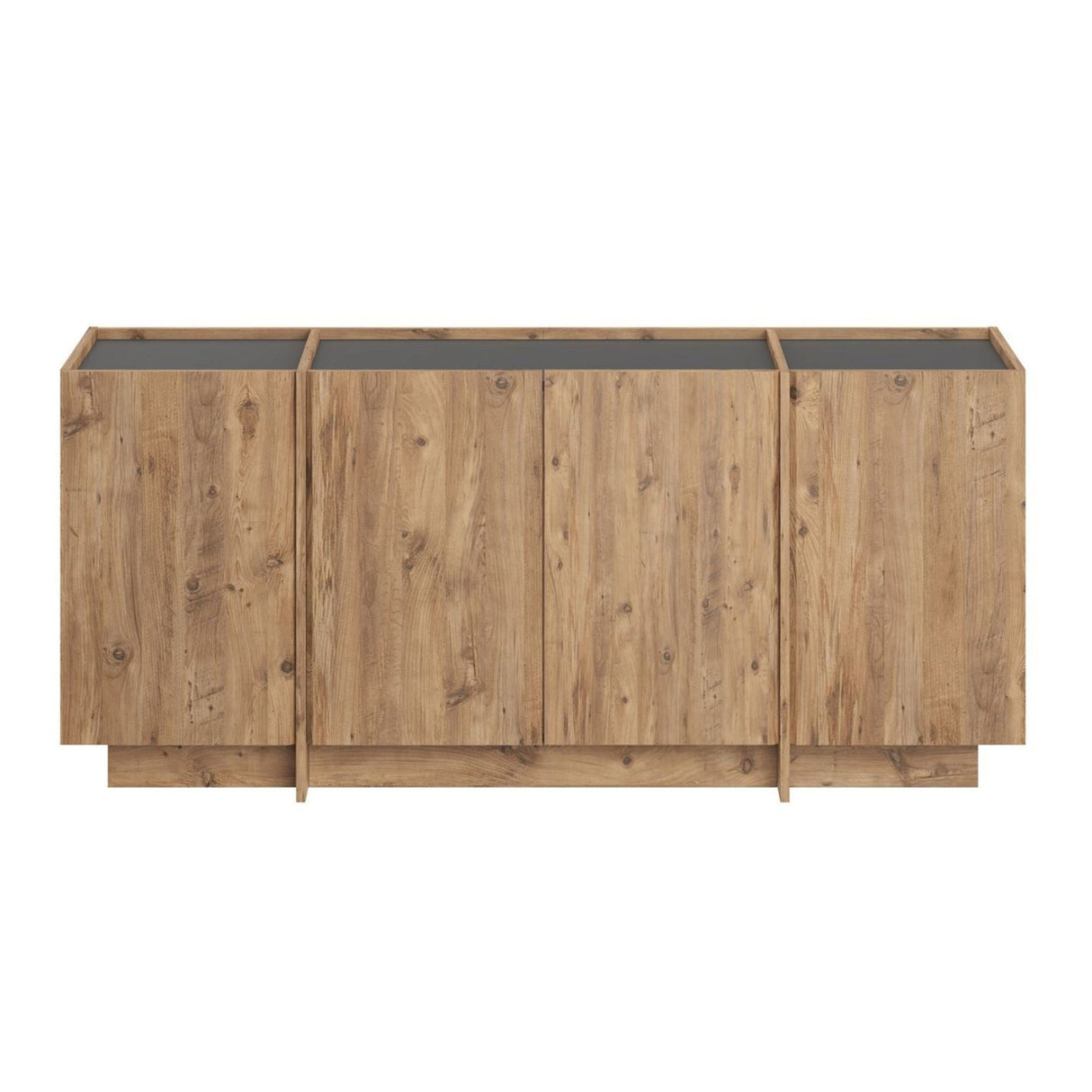 Dorma sidetable in eikenlook 180 cm Atlantic Pine en antraciet Melamine gecoat hout