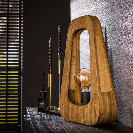 Lampe de table organique Akira Bois de Manguier