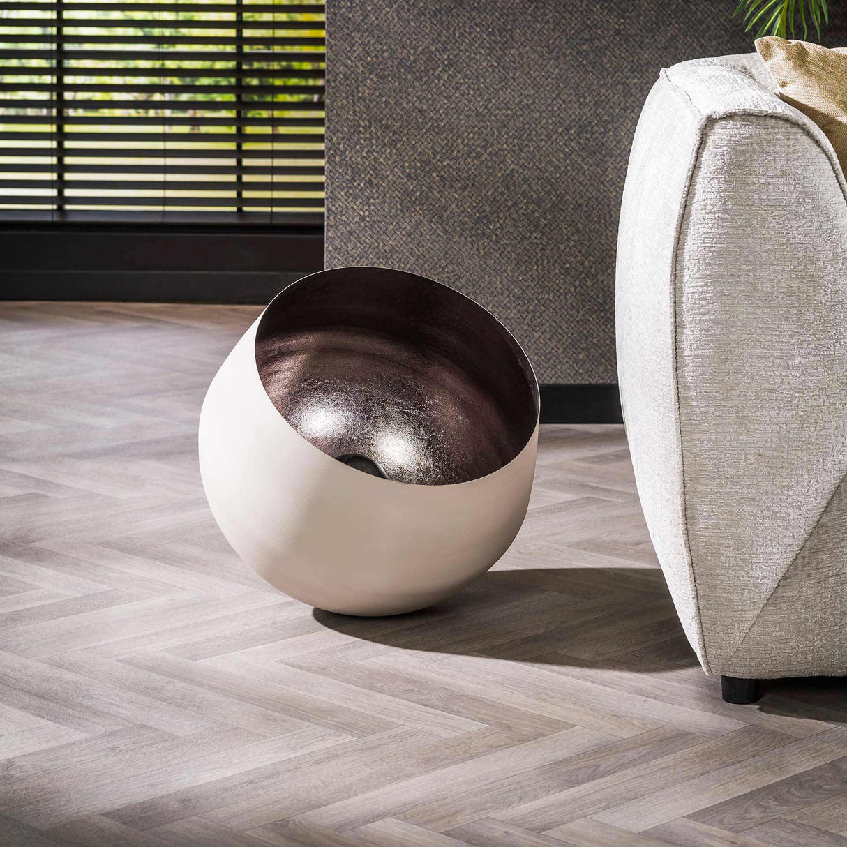 Lampe de table industrielle Bâle Naturel Gray Ø50