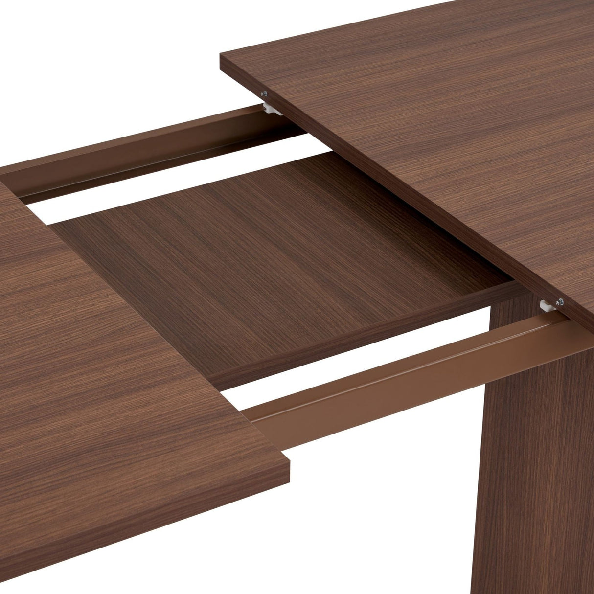 Sorell uitschuifbare eettafel walnoot 160 cm Melamine gecoat houtcomposiet