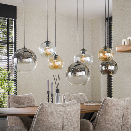 Suspension Moderne en Verre 7 lumières Juliette