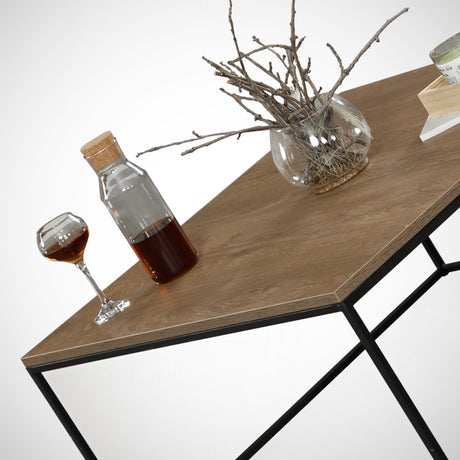 Table basse carrée 75x75 cm Pola - Bois mélaminé