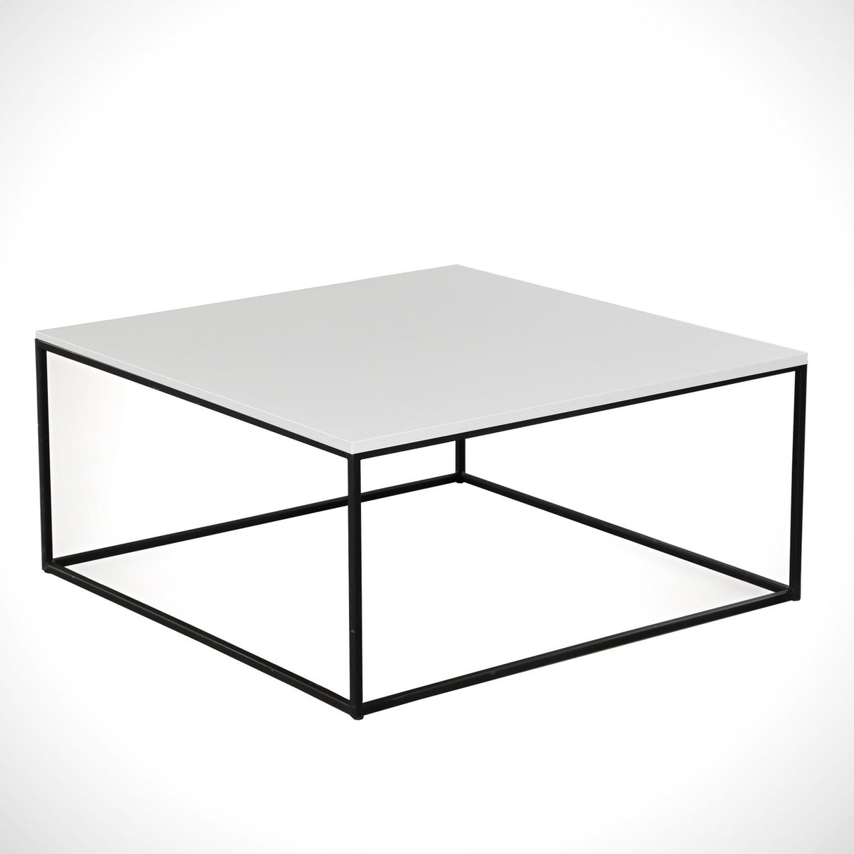 Salontafels - Vierkante salontafel wit Melamine - 75x75 cm - Pola - Dimehouse