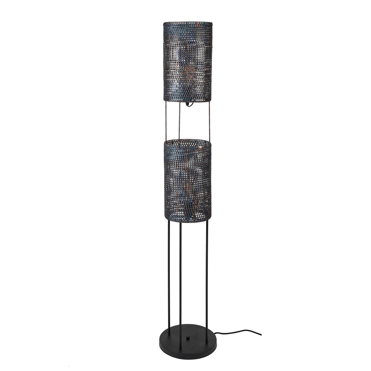 Lampadaire industriel Armoor 2-light noir brun
