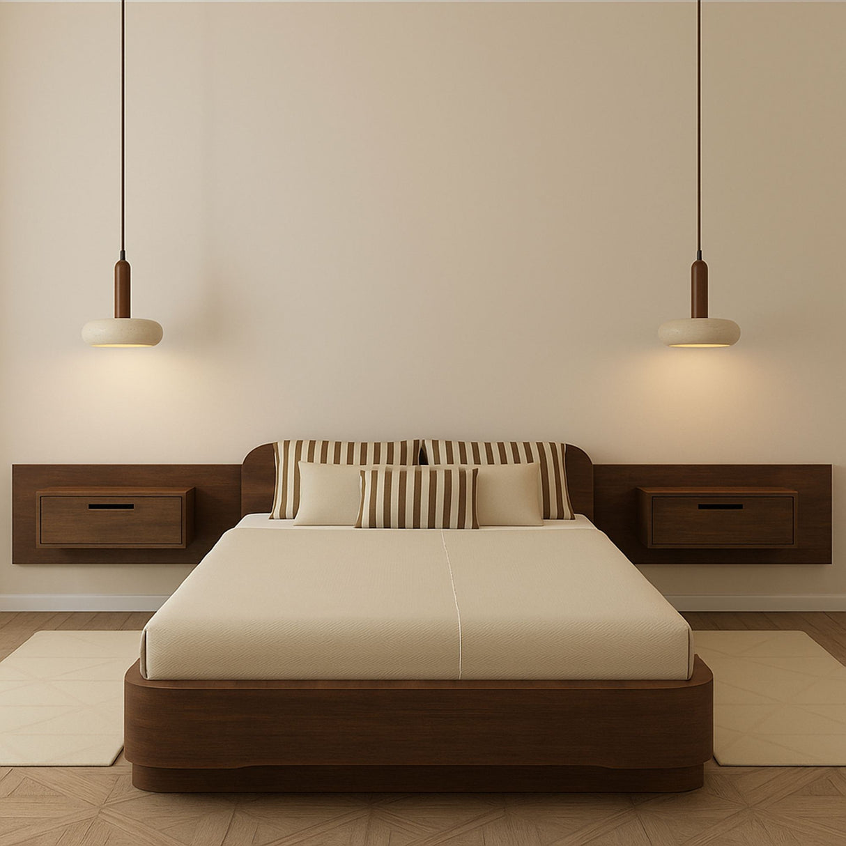 Ver - Noyer Beige Noyer Travertin Cap 24 cm de large
