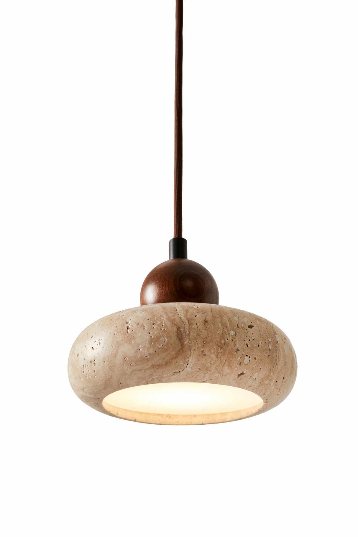 Rond - Noyer Beige Noyer Travertin Cap