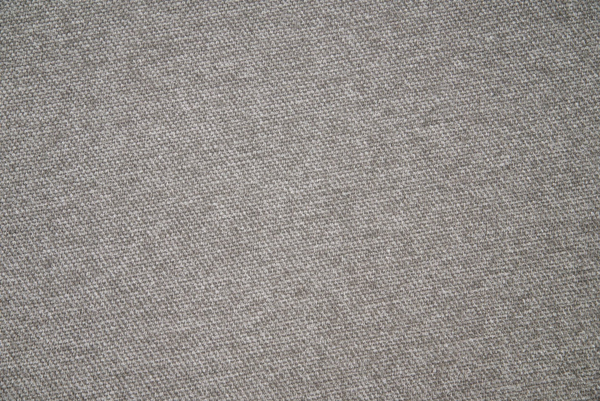 Canapé d'angle tissu gris - Pieds hauts fins - Intérieur uni - 252 x 155 cm - Côté
