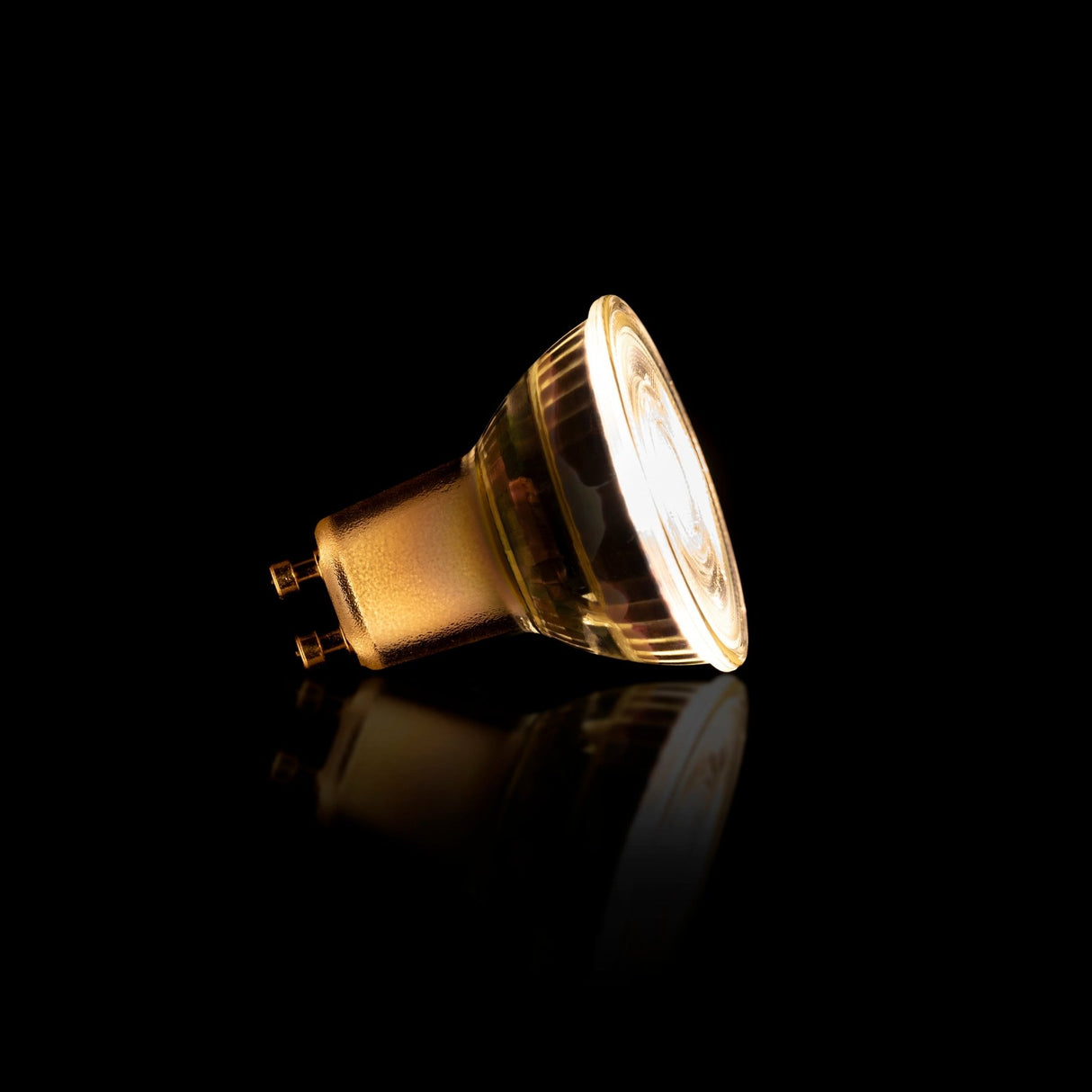 Source lumineuse LED GU10 dimmable Verre transparent