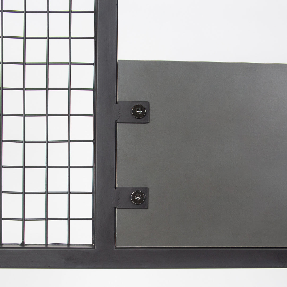 Meuble de rangement Porte-manteau Anthracite Mélamine Novad - Avec étagères