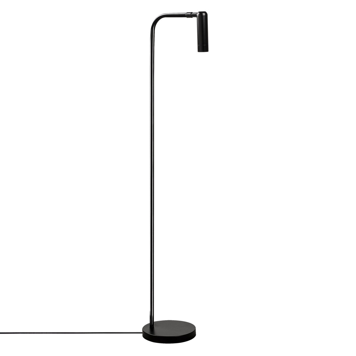 Lampe sur pied noire en métal Vox