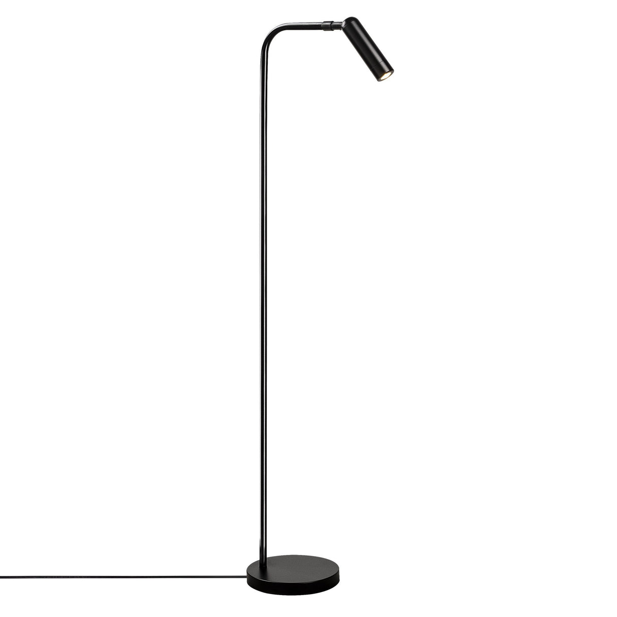 Lampe sur pied noire en métal Vox