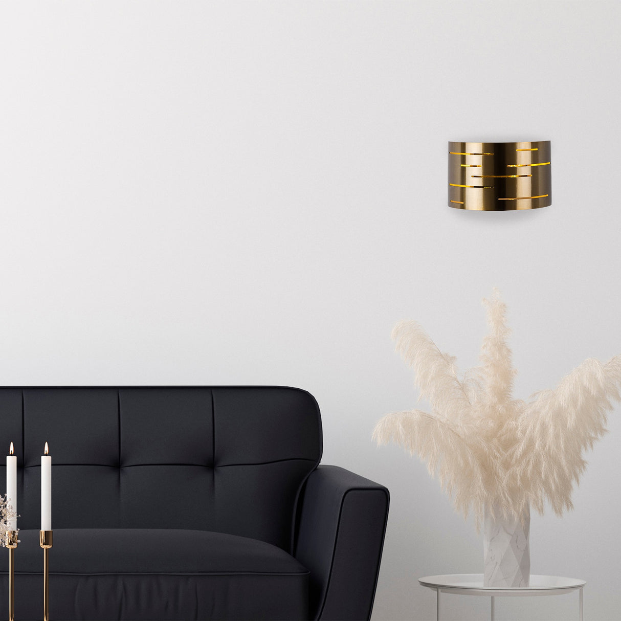 Applique 1 lumière en métal couleur bronze Mesa