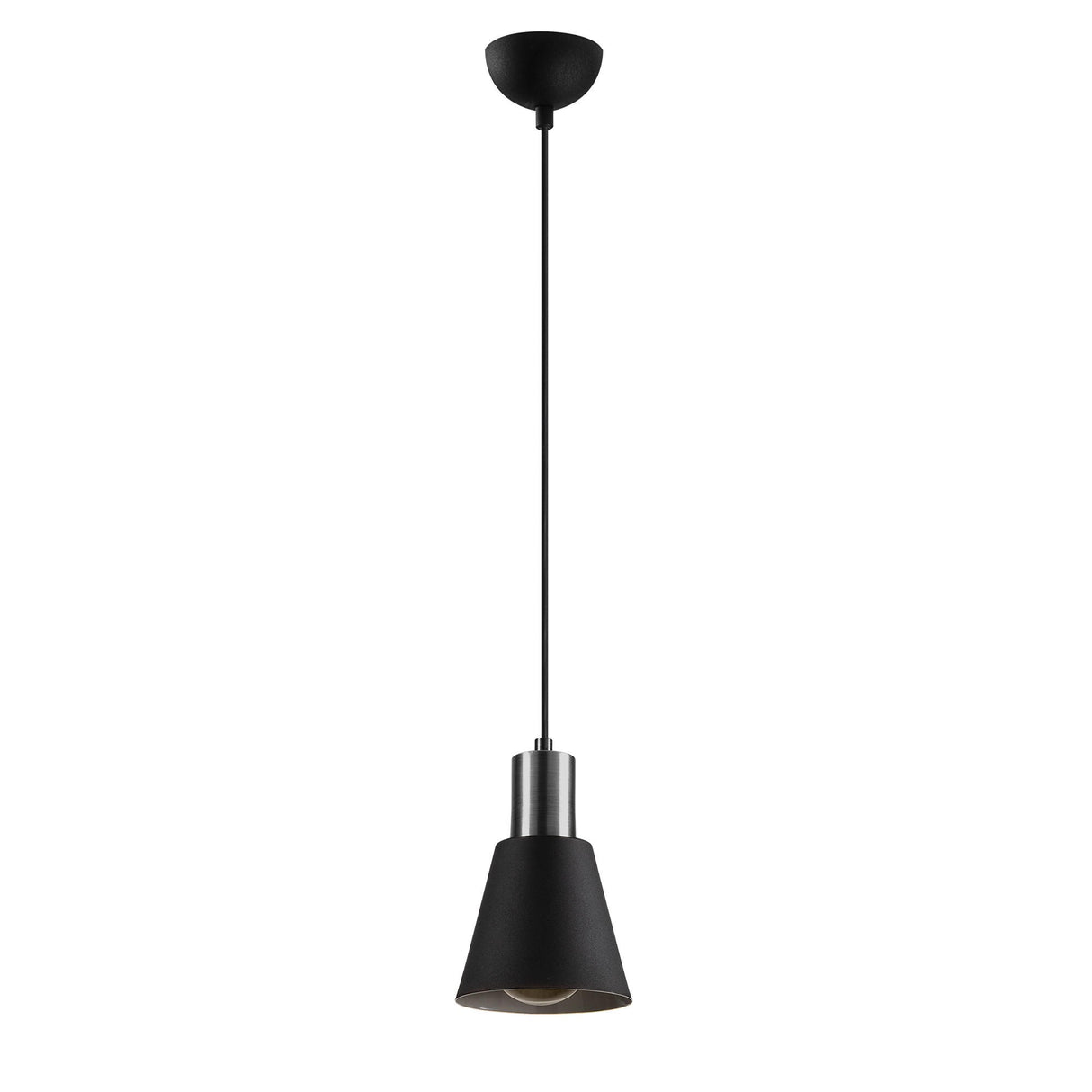 Suspension Noir Nickel Métal Velora