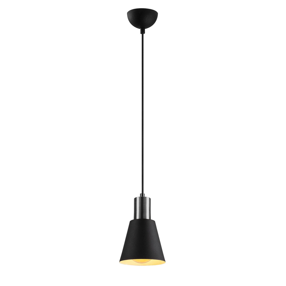 Suspension Noir Nickel Métal Velora