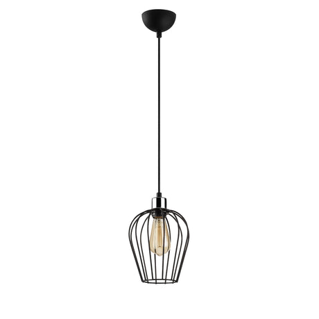 Suspension 1-lumière 20 cm Noir Métal Predator