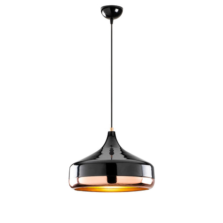 Suspension 1-lampe Noir Cuivre Métal Poignée