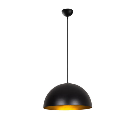 Suspension 40 cm Noir Or Métal Echelon
