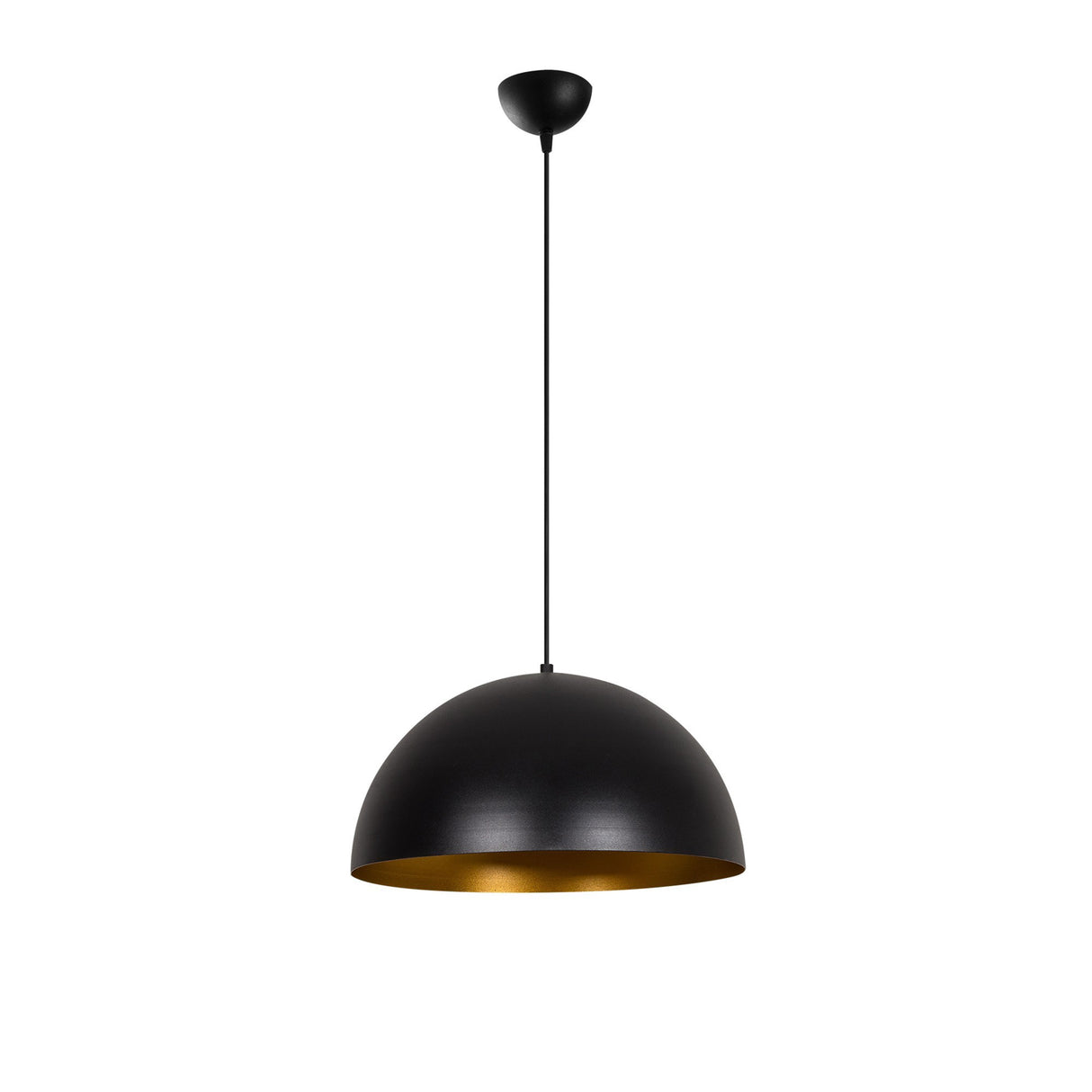 Suspension 40 cm Noir Or Métal Echelon