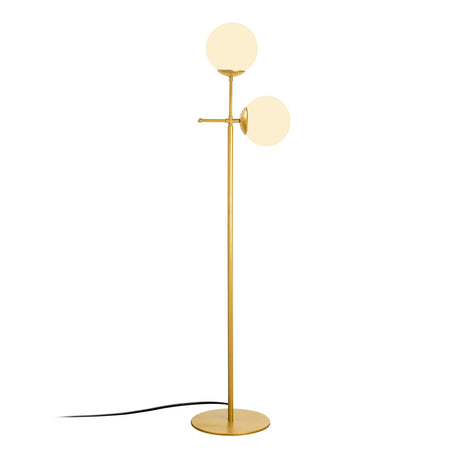Lampe sur pied en verre doré Perla