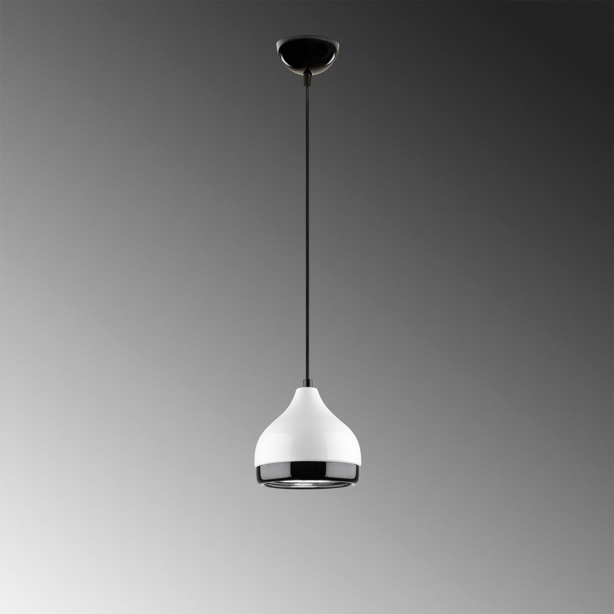 Suspension 1-lampe Blanc Métal Grip