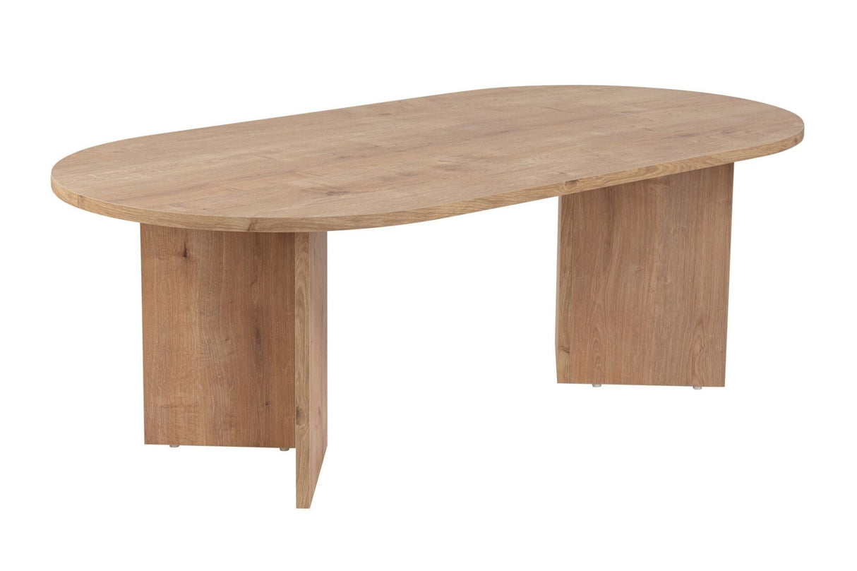 Table basse ovale Sapphire en chêne Look Sabla - 119x60