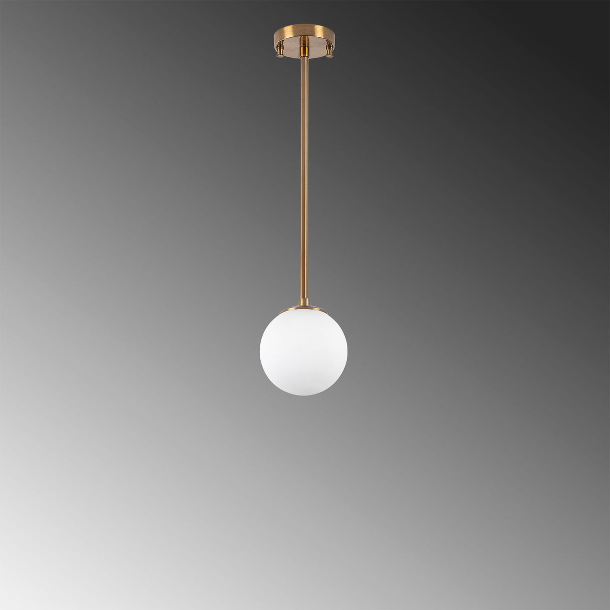 Suspension 3 lumières couleur bronze avec abat-jour blanc en métal Flint
