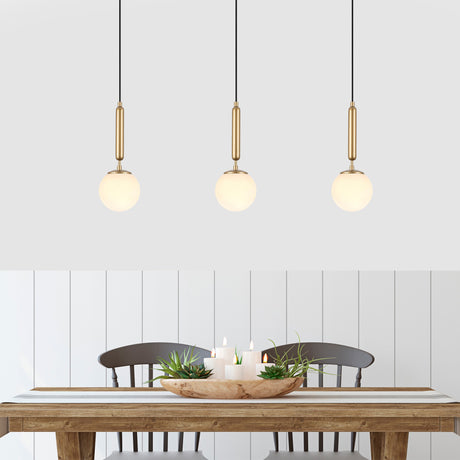 Suspension 1-lampe Or Verre Cascade