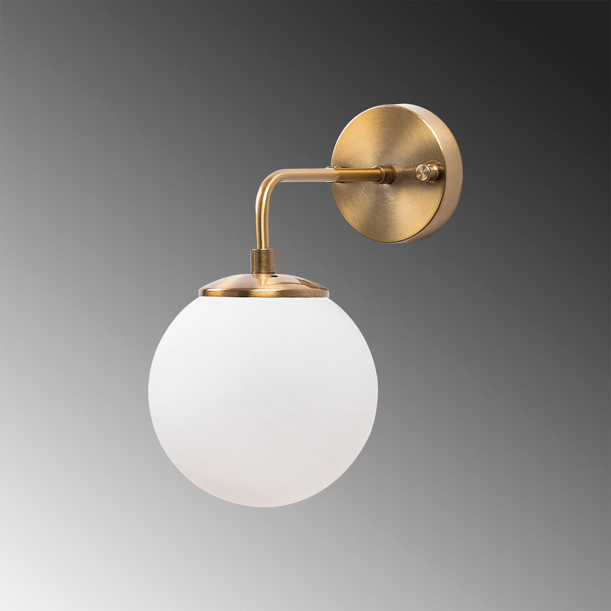 Applique en verre couleur bronze Brim