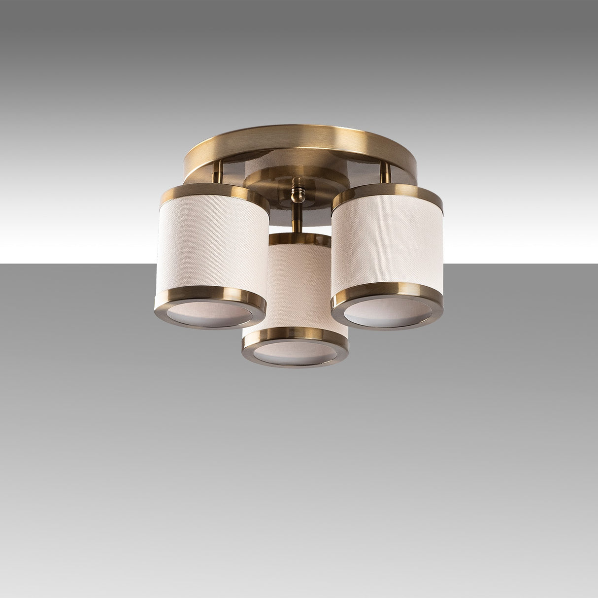 Lampe de plafond en tissu couleur bronze Frost