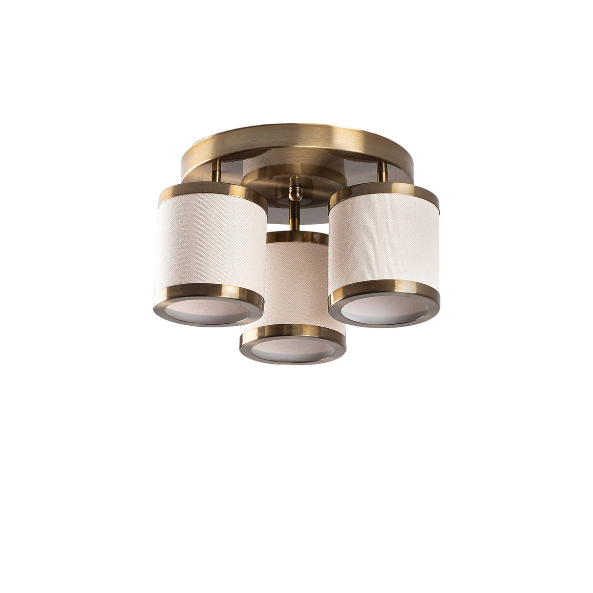 Lampe de plafond en tissu couleur bronze Frost