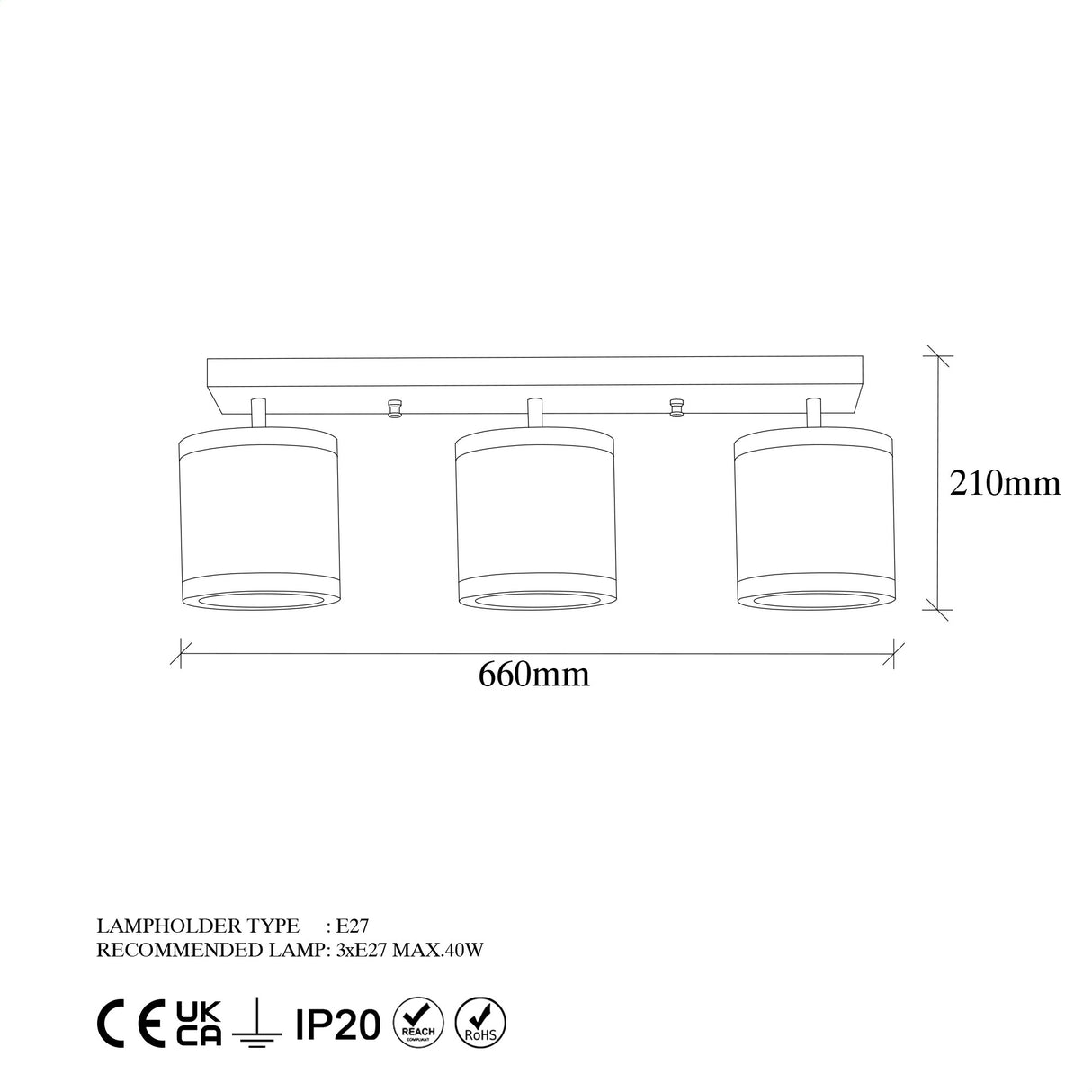 Suspension 3 lumières Couleur bronze Tissu Givré