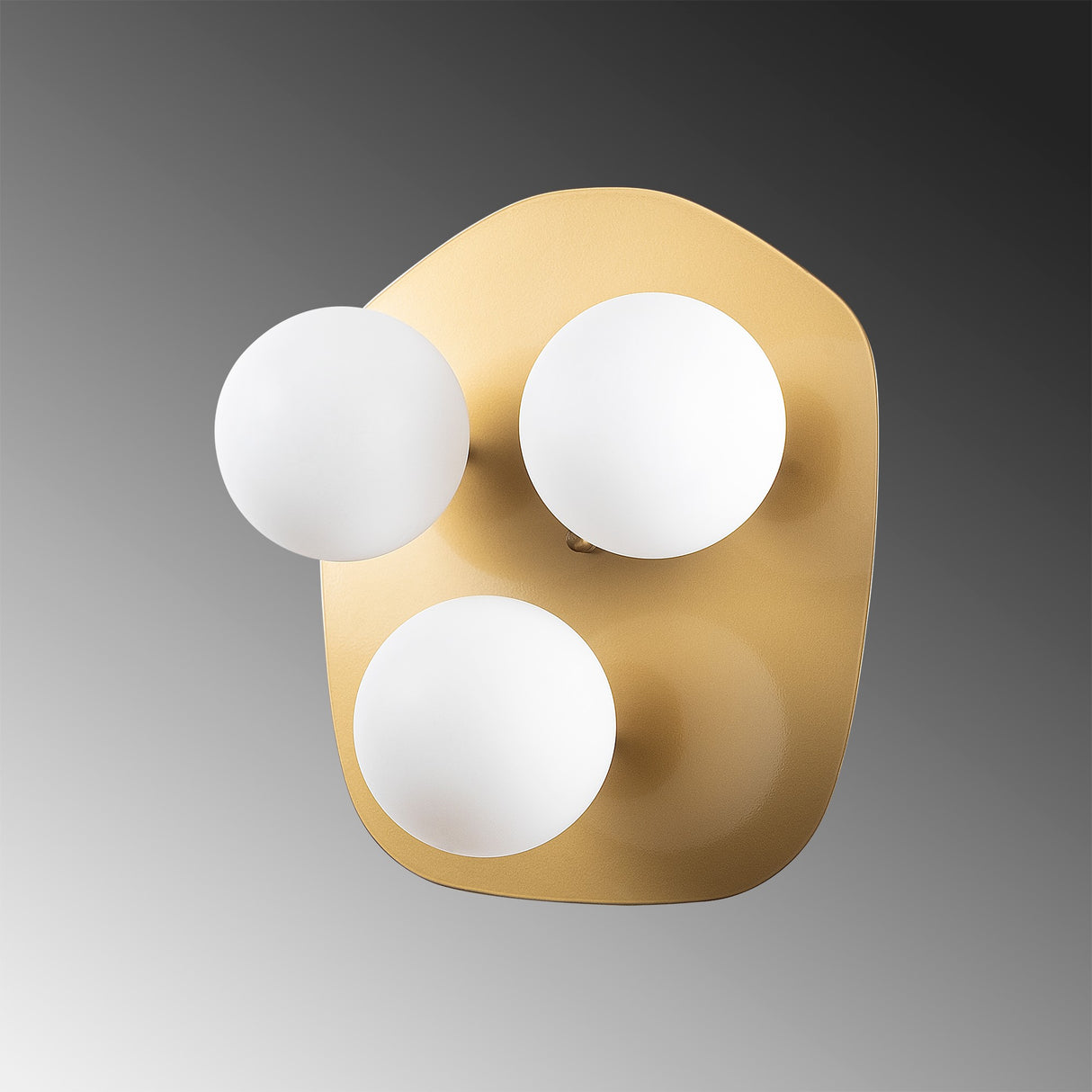 Applique 3 lumières Or Verre Axel