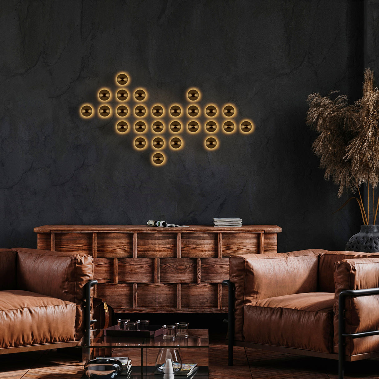 Applique Murale Or Métal Dusk