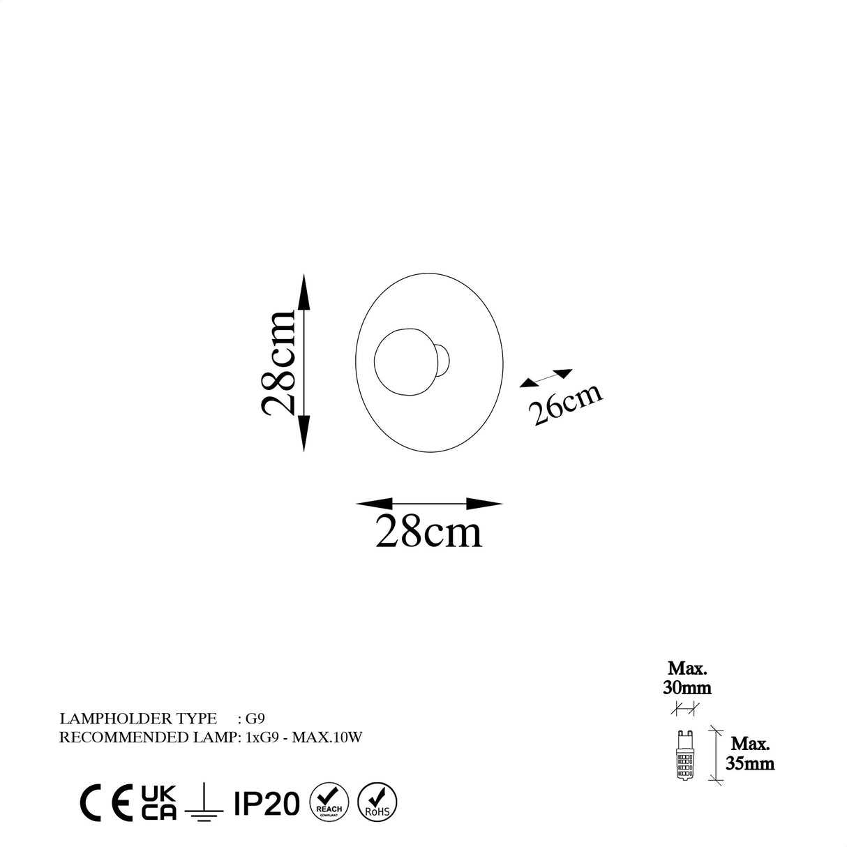 Applique en cuivre 28 cm Métal Élever