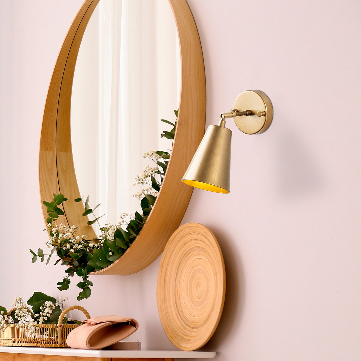 Applique en verre doré Glacier