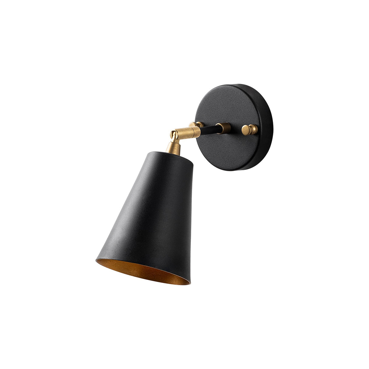 Applique Noir Or Verre Glacier