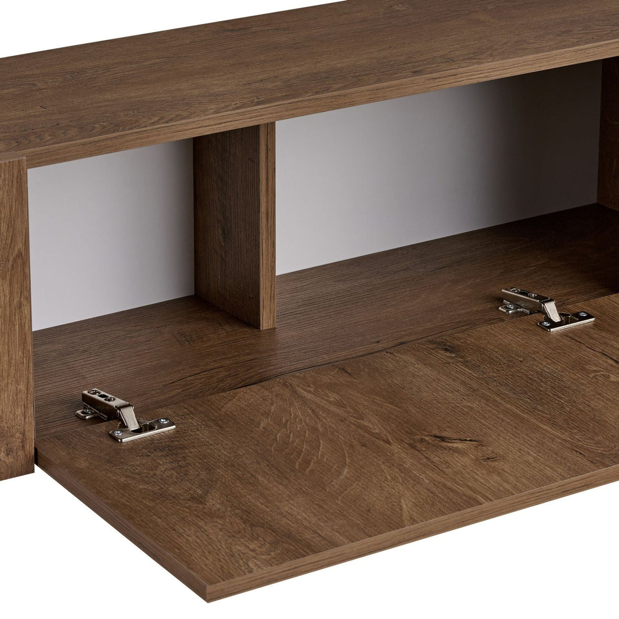 Meuble TV Nexus aspect chêne noir 180 cm Kafkas aspect chêne / Bois mélaminé Noir