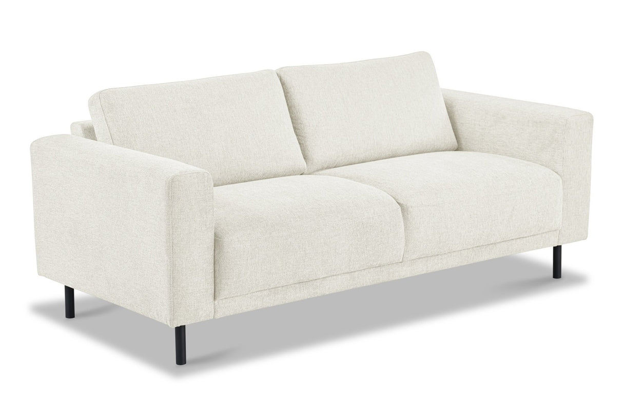 Canapé moderne 2,5 places en tissu beige Aniko 183x90x78 cm