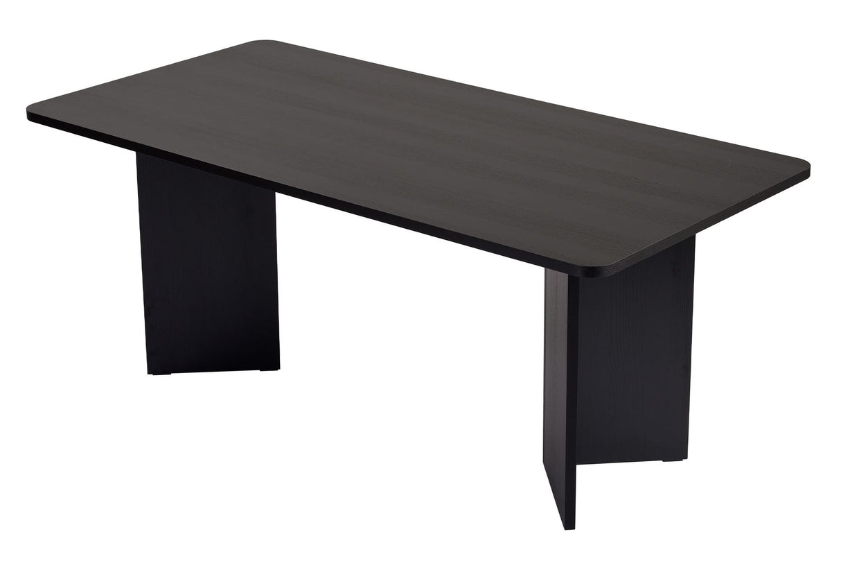 Sablin Table à manger en bois blanc 180x89,5x75 cm Bois Blanc Mélamine