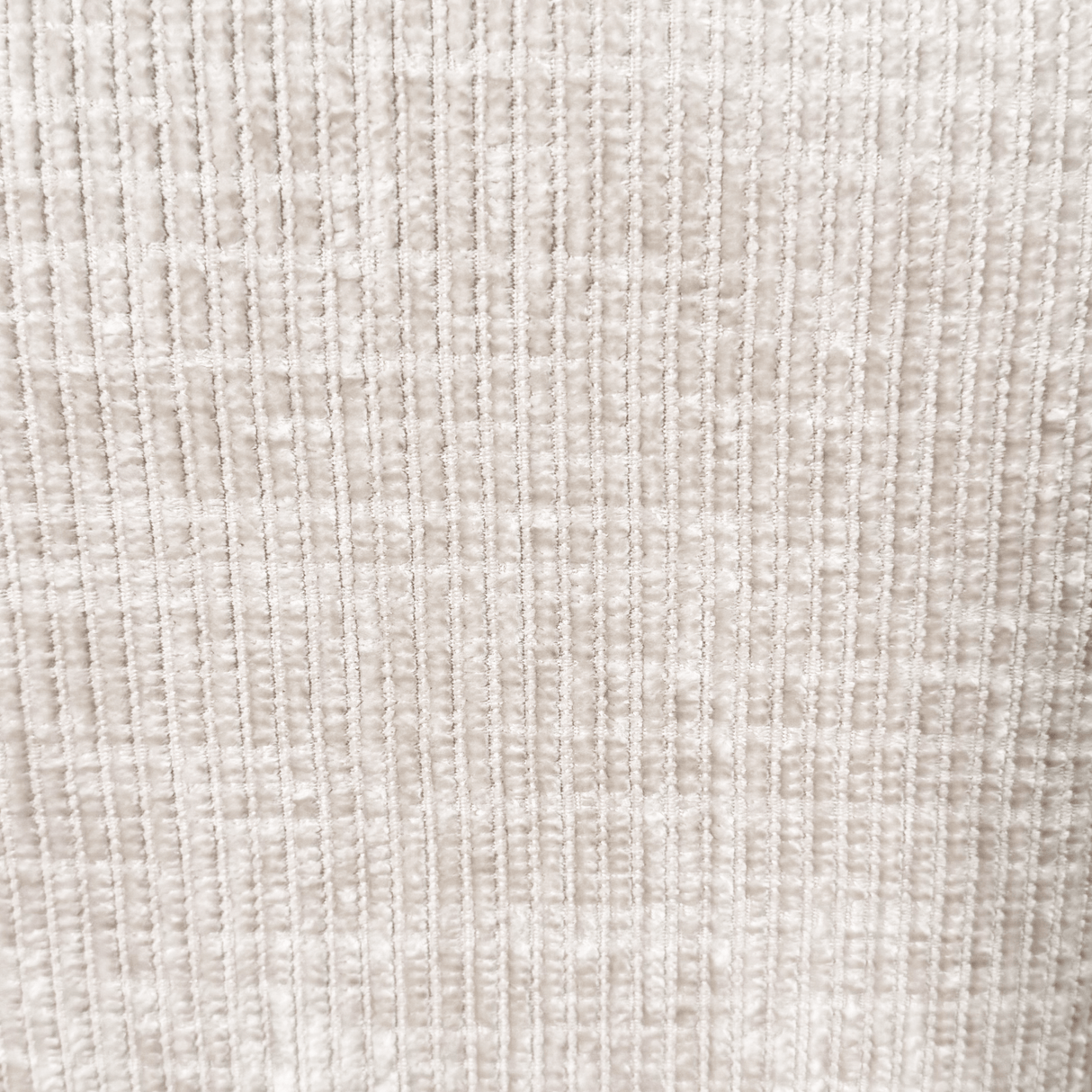 Canapé d'angle avec chaise longue en tissu chenille beige Manon - droit