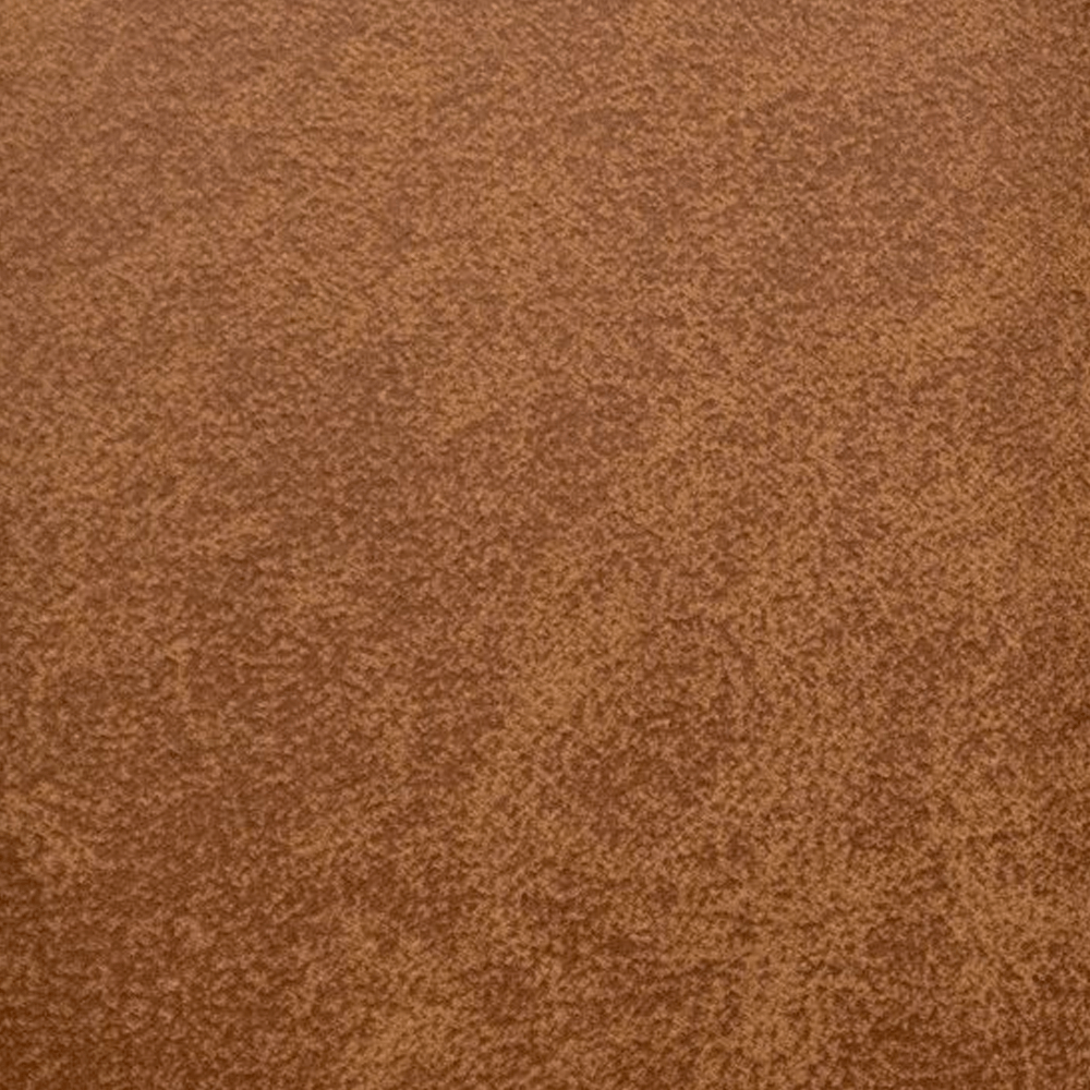 Canapé d'angle en microfibre cognac Tulin - droit