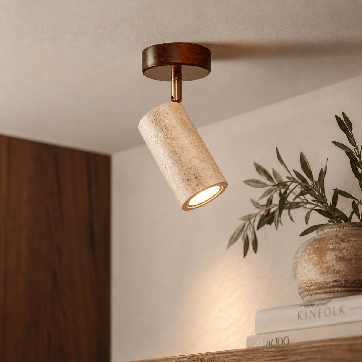 Nur - Casquette Travertin Noyer Beige Noyer