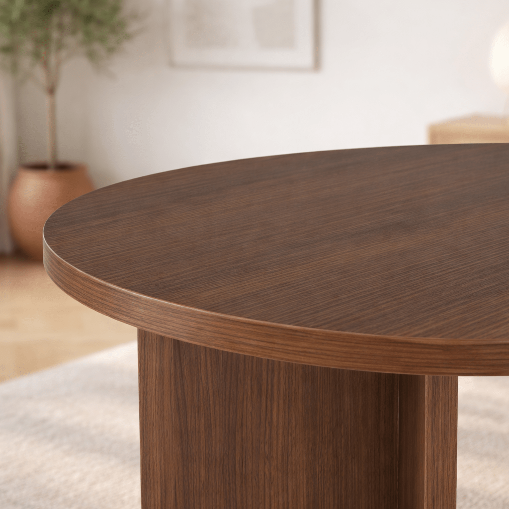 Sablin Table à manger Noyer 180x89,5x75 cm Noyer Mélamine