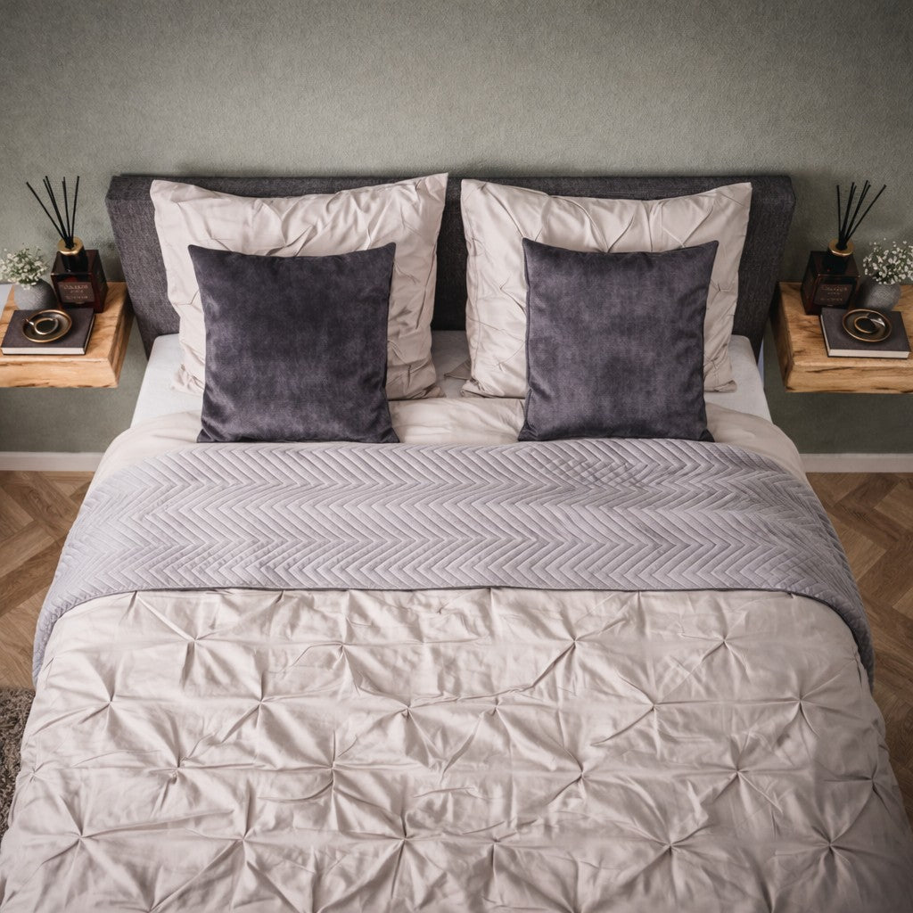 Ensemble de 2 Tables de Nuit Suspendues en Bois d'Acacia Freya Petit