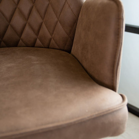 Tabouret de bar industriel réglable Novan taupe