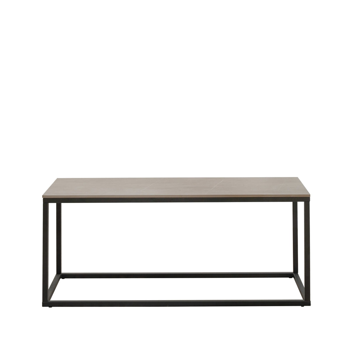 Table basse Fien Grey Marble Look rectangulaire 100x40 cm