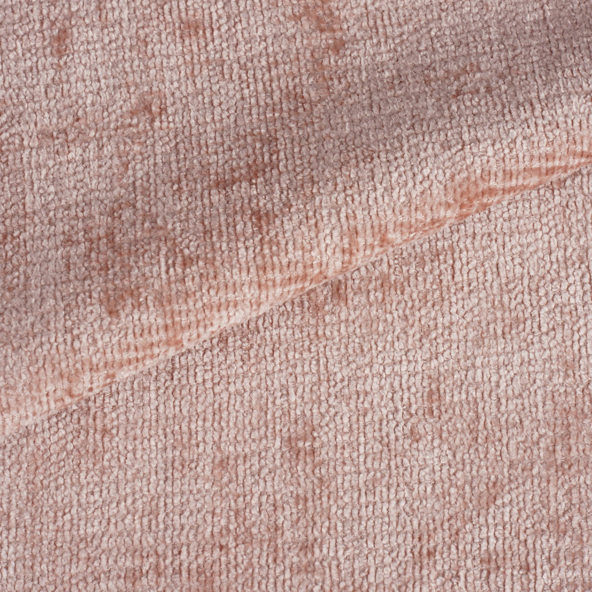 Ensemble de 4 chaises de salle à manger scandinaves en chenille rose ancien Swift - Sans accoudoirs